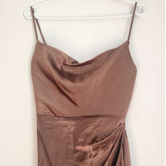 House of CB Reva Toffee Satin Balcony Corset Dress Size XS NWT b90 - Picture 8 of 16